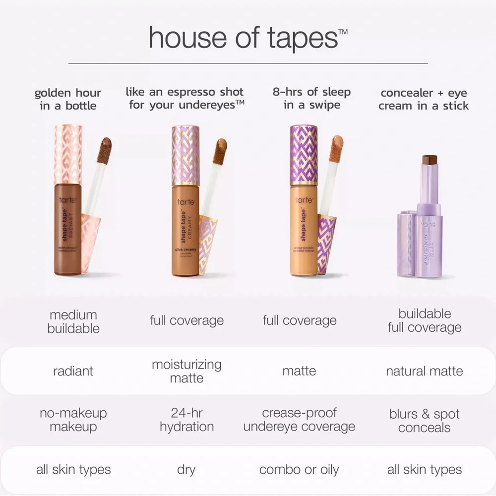 Tarte 57G Rich Golden Shape Tape Radiant Concealer